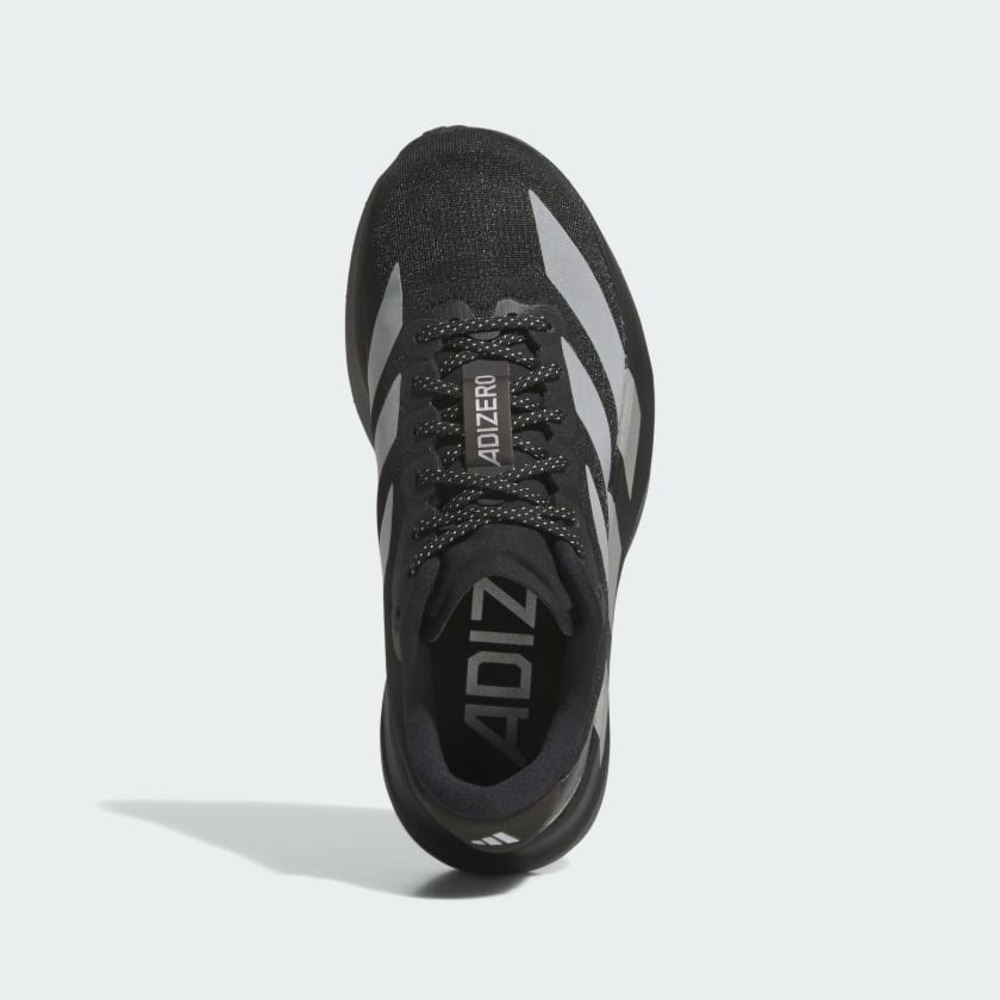 Big Kids Size 6.5 - adidas adiZero Evo SL Black Silver Running Shoes KK3653 NEW - Picture 3 of 11